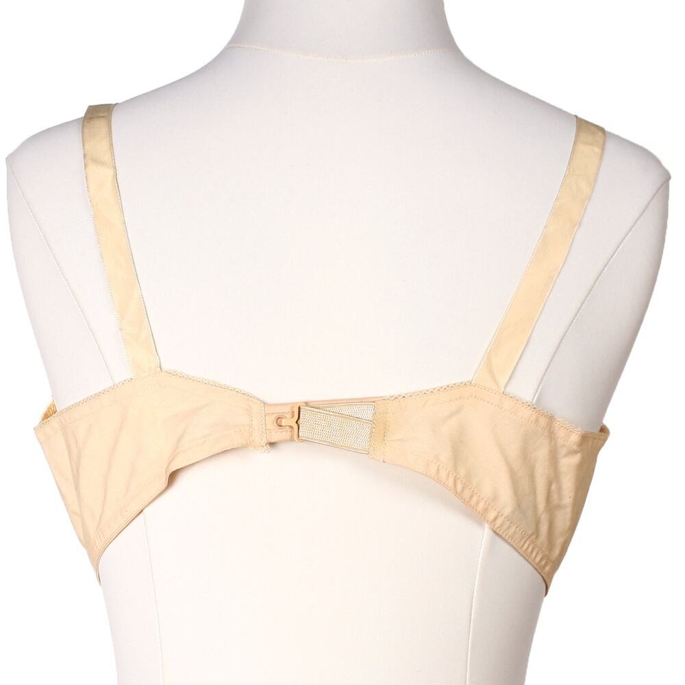 Vintage 1950s Pink Cotton Bra 38B Beauty #7100 Unlined w Shaped Cups - Hey Viv - Picture 3 of 6